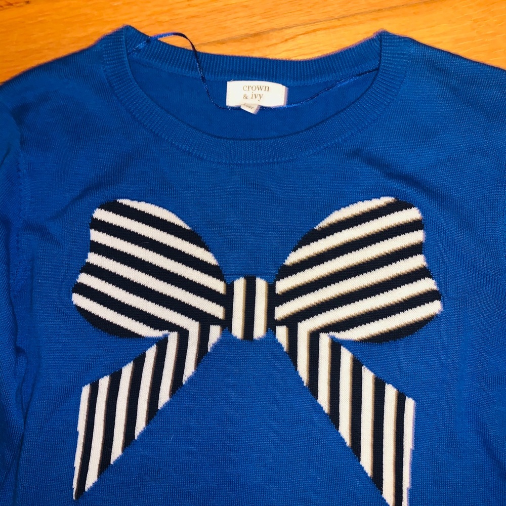 Crown and ivy sweater cobalt blue size small